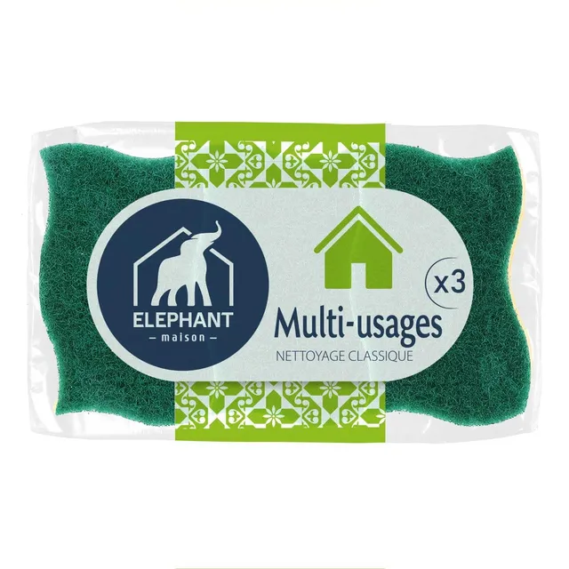 elephant-maison-ponge-grattante-multi-usage-ponge-r-curage-moyen-pour-surfaces-n image 1