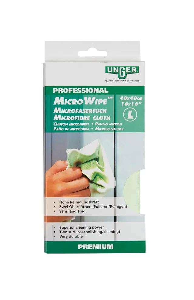 unger-79050-chiffon-microfibre-pour-vitres-et-miroirs-40-x-40-cm-sans-traces image 1