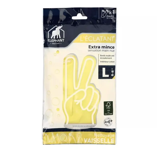 l-phant-maison-gant-vaisselle-l-clatant-seconde-peau-taille-m-l-latex-ultra-fin- image 1