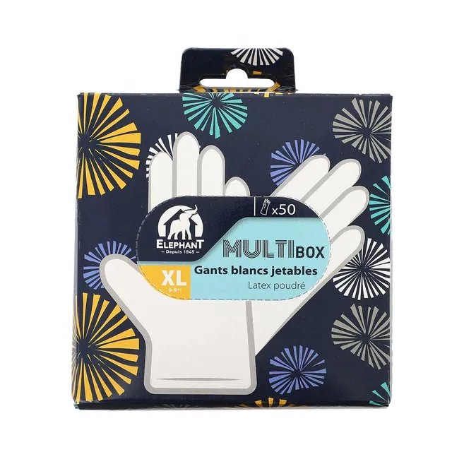 elephant-maison-multi-box-gants-latex-jetables-x50-lot-de-50-gants-en-latex-avec image 1