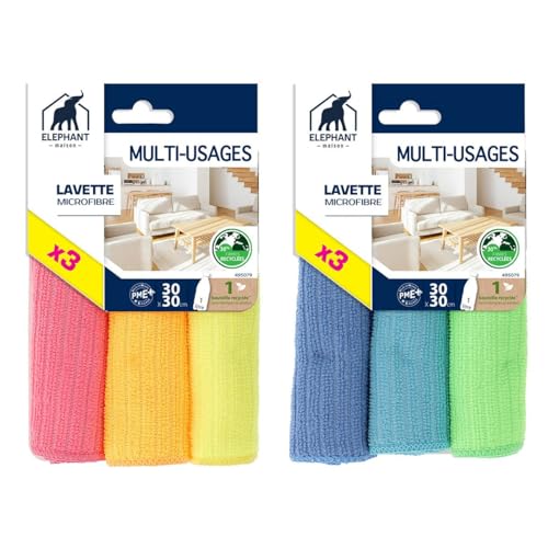 l-phant-maison-lavettes-microfibre-x3-ultra-douces-d-graissent-sans-d-tergent-sa image 3
