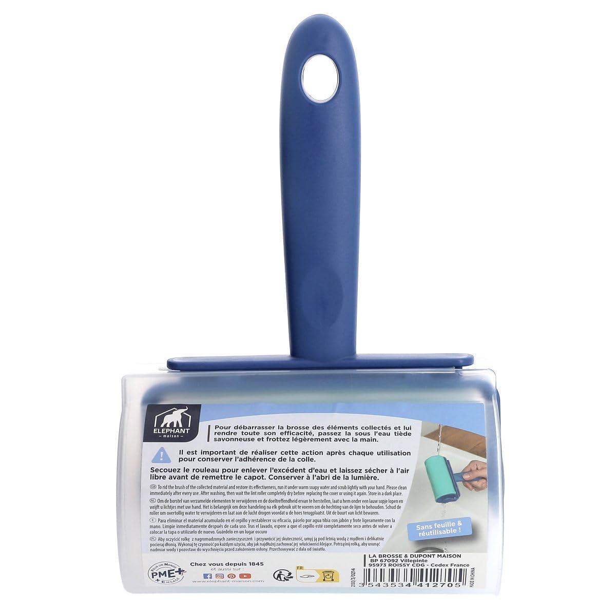 l-phant-maison-brosse-adh-sive-lavable-rouleau-r-utilisable-1000-fois-pour-poils image 5