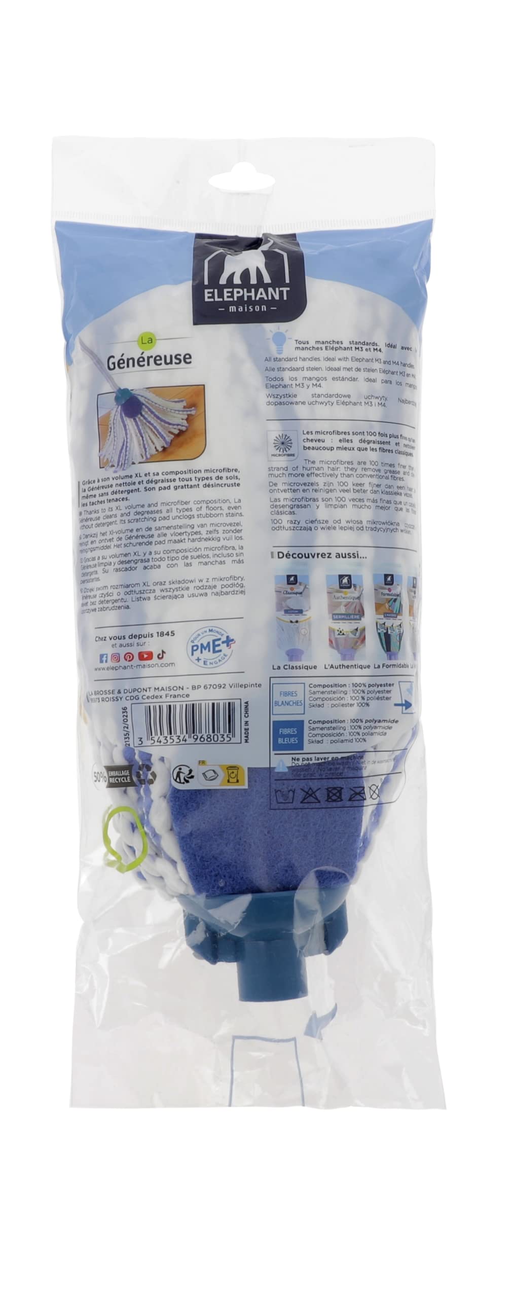 l-phant-maison-t-te-franges-la-g-n-reuse-xl-pad-grattant-microfibre-nettoyant-et image 3