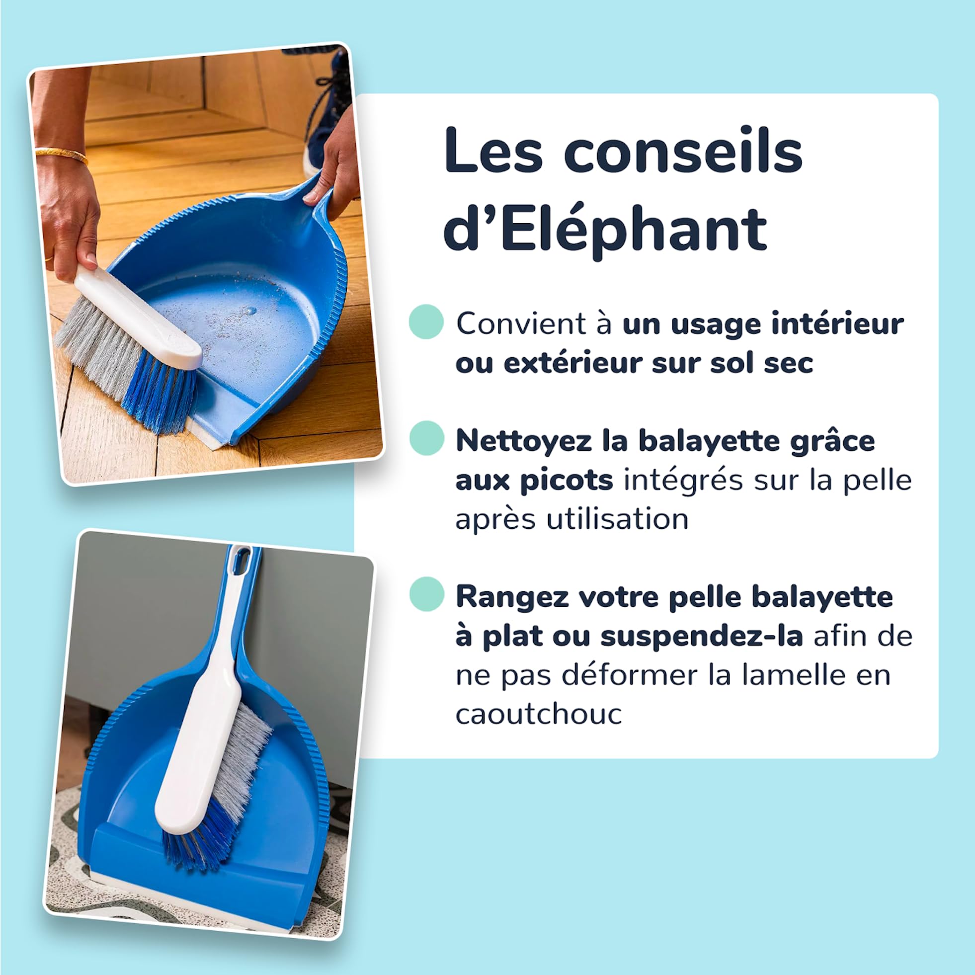 l-phant-maison-pelle-balayette-grande-capacit-lamelle-caoutchouc-lastom-re-poign image 3
